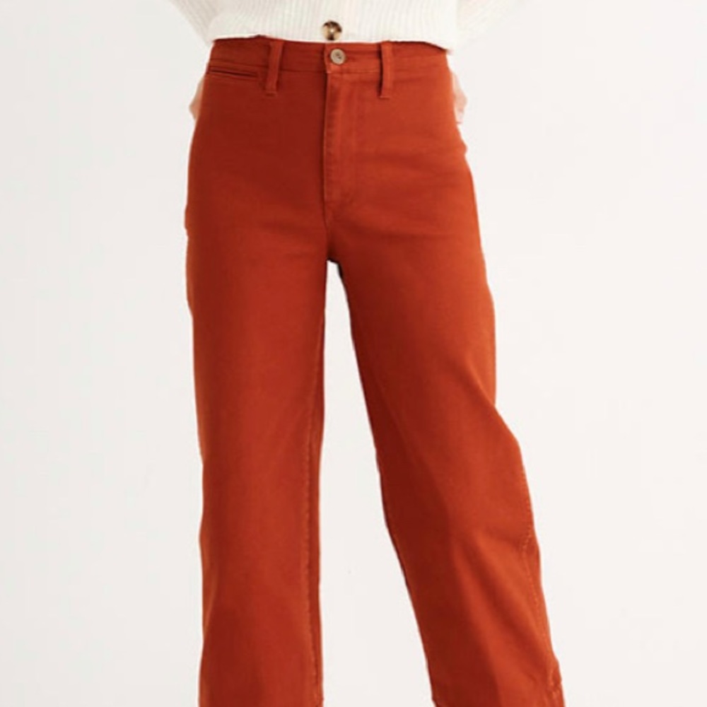 Madewell Slim Emmett Wide-Leg Crop Pants